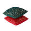Abstract Red + Green Backrest Cushion