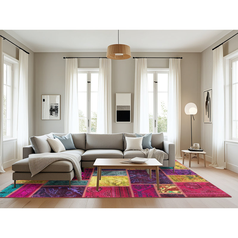 Abstract Indoor Rug, Rectangle 8' x 10'
