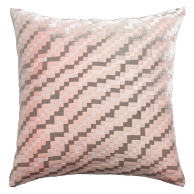 Steps Velvet Square Pillow Cover & Insert