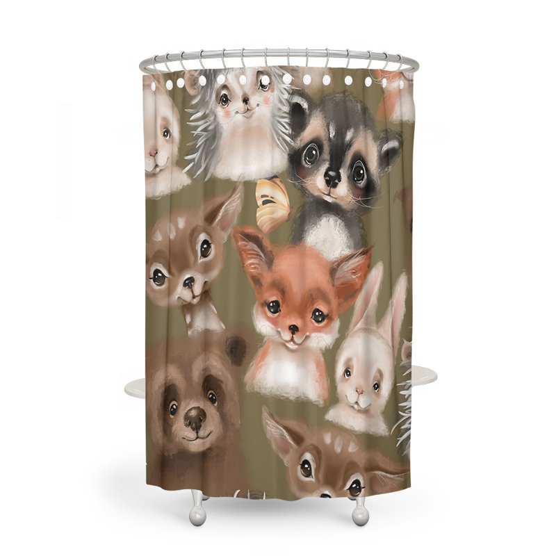 Harty Shower Curtain, 72" H x 70" W