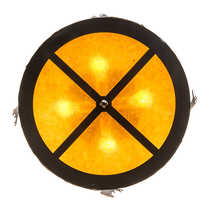 Beltzhoover 4 - Light Semi Flush Mount, Textured Black