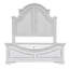  Ensemble de chambre à coucher avec lit à panneaux, commode et miroir Colchester - blanc antique-103484594-105193810