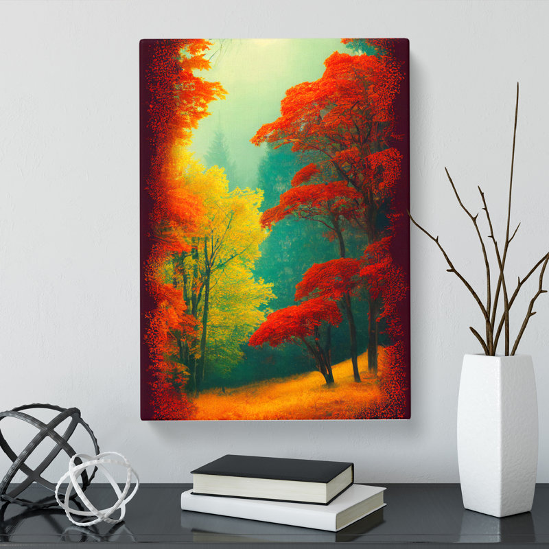 Autumn Forest Landscape Vol.2 - Wrapped Canvas, 50cm H x 35cm W x 3cm D