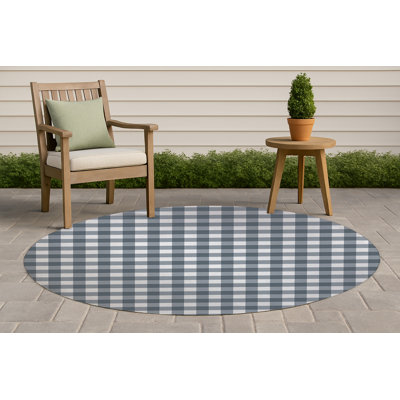 Tapis d'extérieur antidérapant Proper Gingham