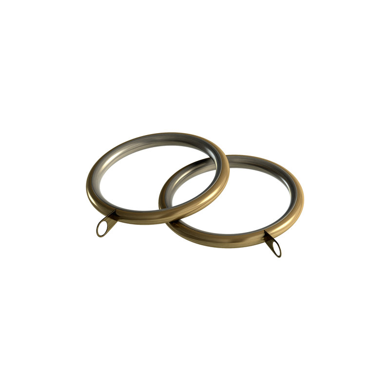 Leamore 5.7cm Curtain Rings, Antique Brass