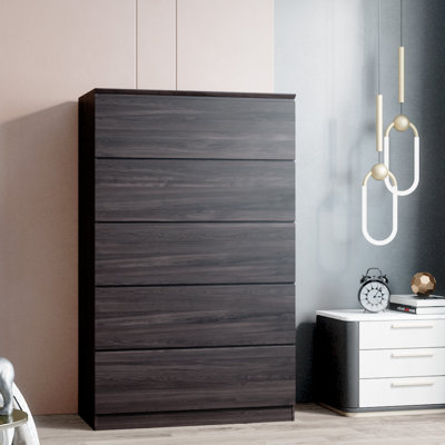  Five-drawer 59" Tall & 35" W Jumbo Chest In Tobacco