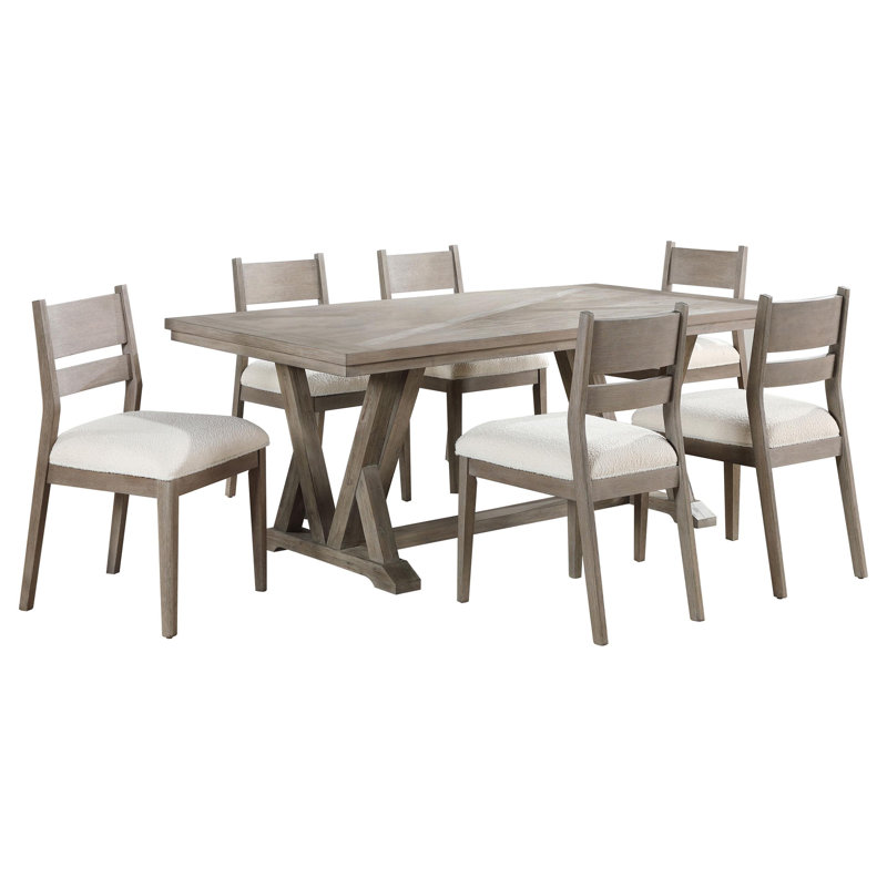 Ensemble de table de salle à manger 7 pièces Hutton
