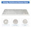 Base de douche en acrylique 60 po x 32 po GT, panneau de douche à seuil simple, antidérapant pour drain à droite, blanc mat avec motif de roche-125481887-125481888-125481890