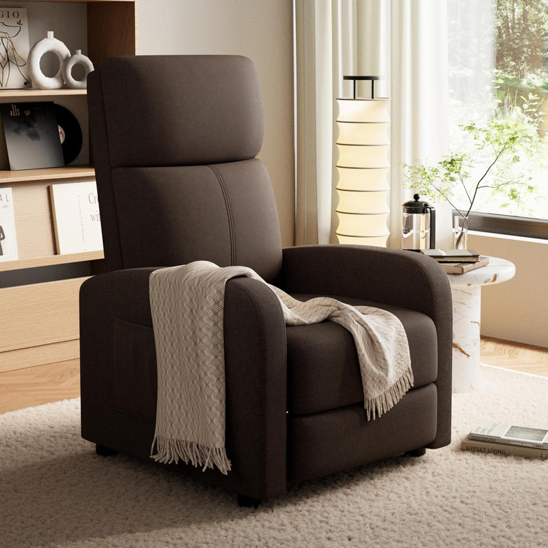 Upholstered Accent Chair, Brown
