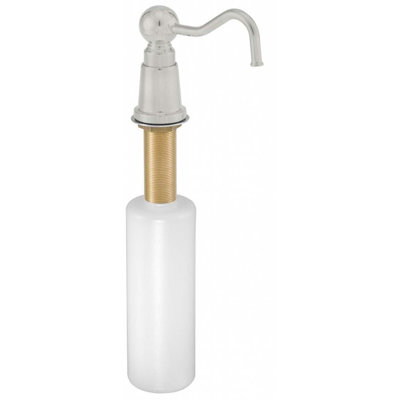 Modern Farmhouse Kitchen Sink Deck Mount Liquid Soap Dispenser with Refillable 12 oz Bottle
