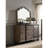 Baudouin Weathered Oak Finish Mirror