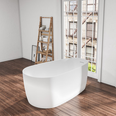 66.9'' x 31.5'' Freestanding Soaking Acrylic Bathtub