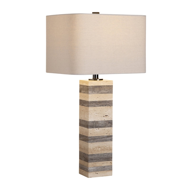 Lampe de table en marbre Tranvertine