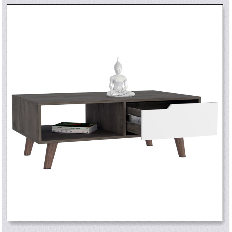 Table basse Oslo, un tiroir, quatre pieds Oslo
