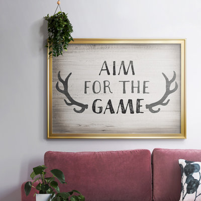 «Aim Game», art textuel sur toile