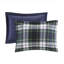 Ensemble de literie confortable en microfibre de style bleu marine pour toutes les saisons