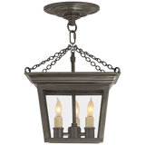 Chapman & Myers Cornice Semi-Flush Lantern
