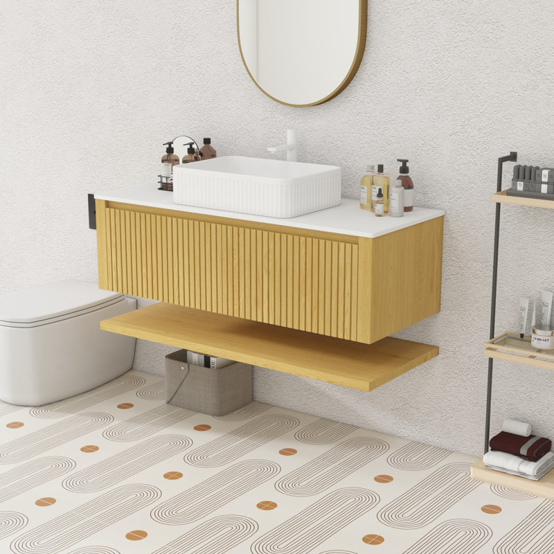 Meuble-lavabo mural 48 po avec comptoir et lavabo