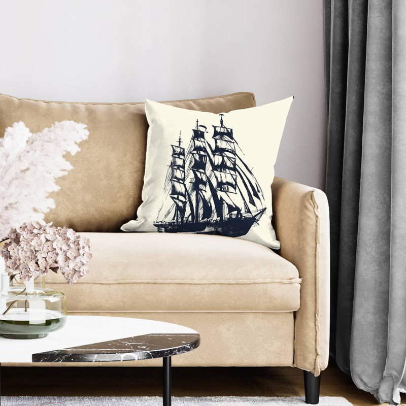 Old Boat Poly Twill Throw | Marine Decor for Home