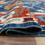 Tapis en laine bleu marine 8 pi 1 po x 10 pi 1 po one-of-kind-noué la à la main new age oushak Kirrily