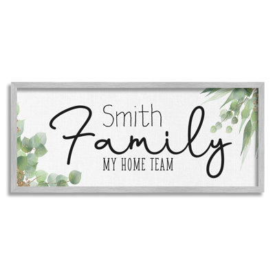 My Home Team cmw-116 Personalized Wall Art