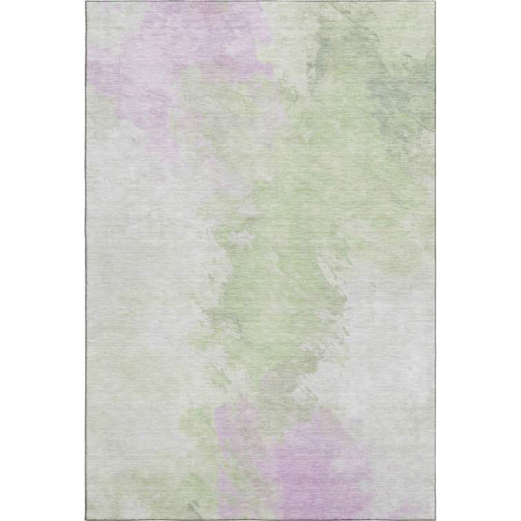 Premium Machine Washable Slesnick AMF1675 Abstract Rug
