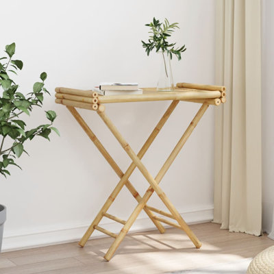 Amirbek 70.5cm Solid Wood Rectangular Portable Folding Table