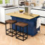 Ensemble d'îlot de cuisine avec rangement Adda-1016860025