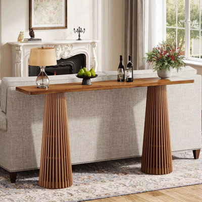 Console brun simple de style nordique