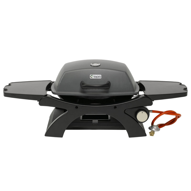 Abington 1-Burner Built-In Propane Gas BBQ with Side Shelves