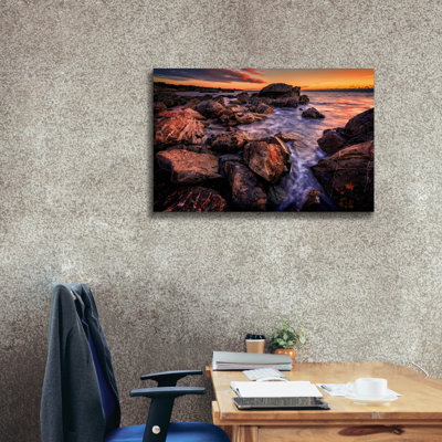 "Epic Graffiti" Dawn In Biddeford Pool Iii "par Rick Berk, art mural sur toile