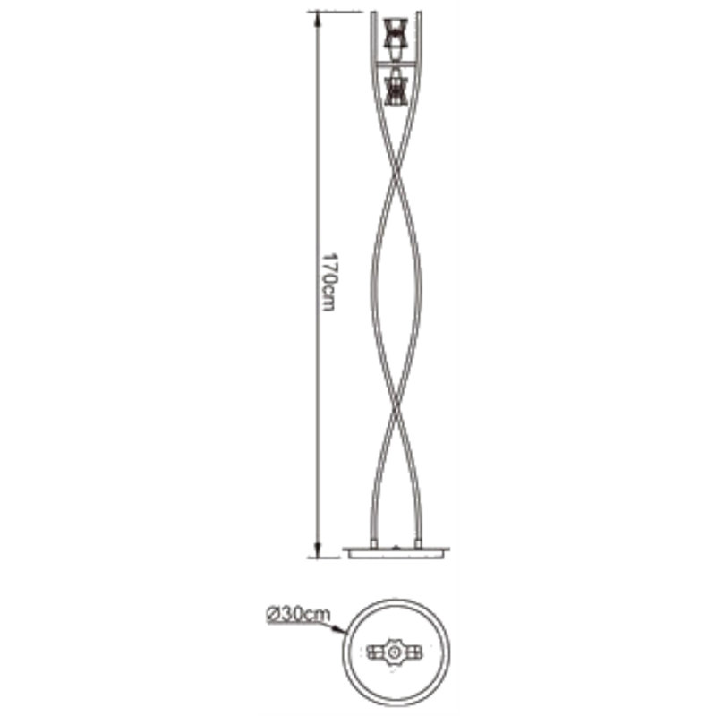 Walk 170cm Novelty Floor Lamp