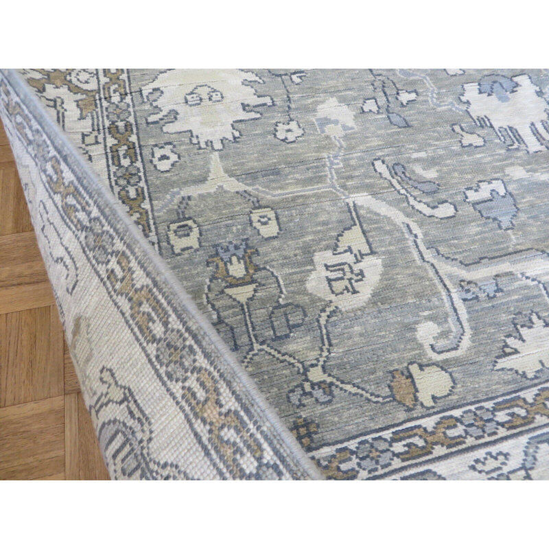 Tapis unique gris de 8 pi x 10 pi 3 po