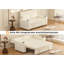 2 Seater Linen Blend Sofa Bed