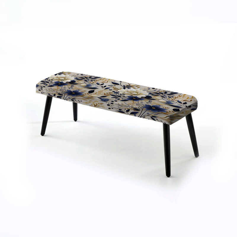 Lace Veil - Banc rembourré, Tranquil White Floral Abundance Zen