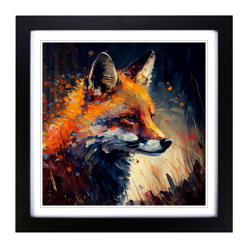 Single Picture Frame Print on Wood, Black
