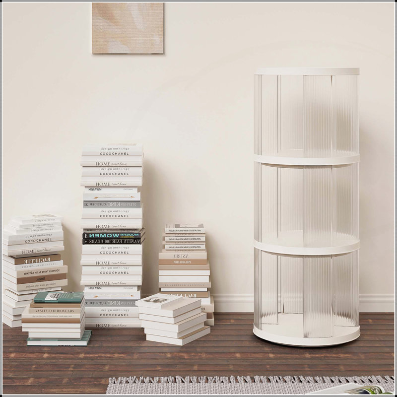 Versatile Rotating Bookshelf for All Ages, Space-Saving and Stylish