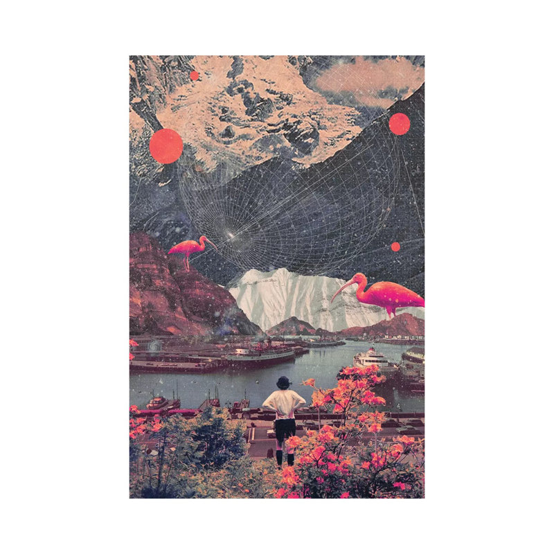 Impression « My choices left me alone » par Frank Moth, H 12 po x l 8 po x P 0,75 po, Toile tendue, Pas de tapis