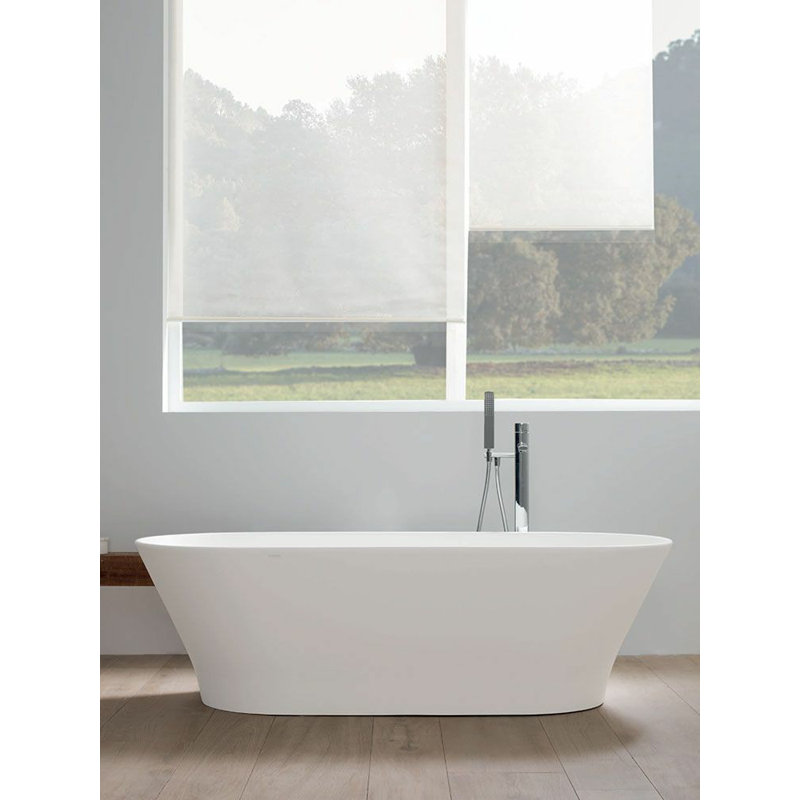 Slim Krion® 67'' L Freestanding Soaking Bathtub