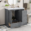 36 Inch Shaker Style Free-Standing Bathroom Vanity Cabinet-1089872883