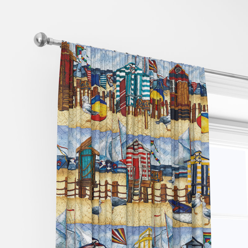 Semi Sheer Curtain Pair, 40" W x 61" L