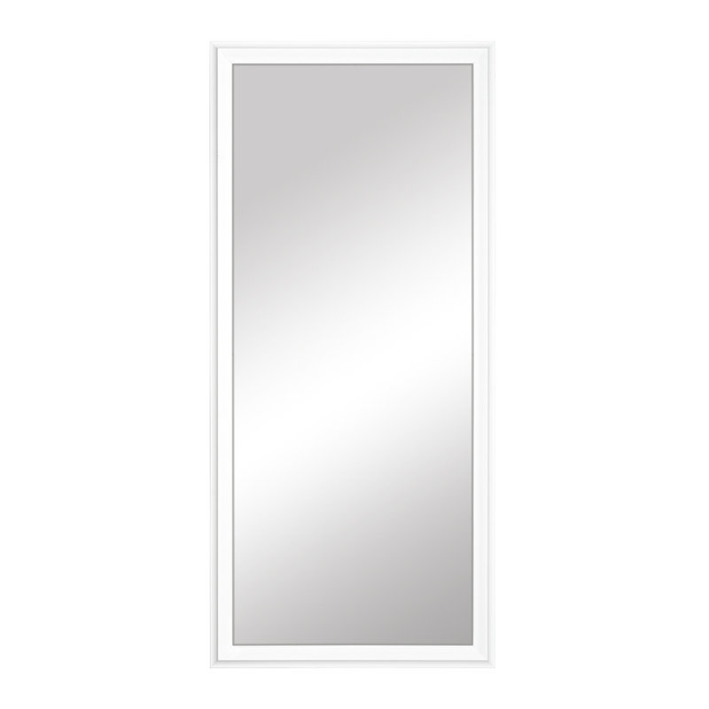 Wayne Collection, Full Length Mirror, in a, Ideal Dressing Room Mirror, True Reflections Glass, Wood Frame,  Lean Against Wall or Wall-Mounted, 