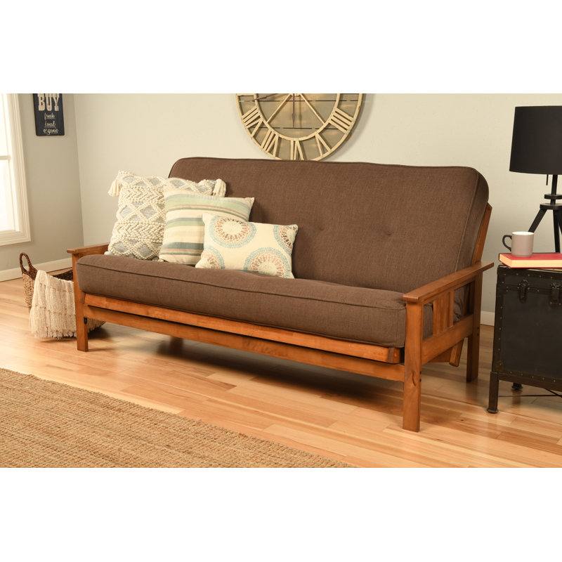 Lakel Futon Mattress, Frame Not Included, Linen Cocoa, Full, Innerspring