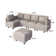 Tomario 6- Piece Upholstered L-Shaped Modular Sectional With Storage