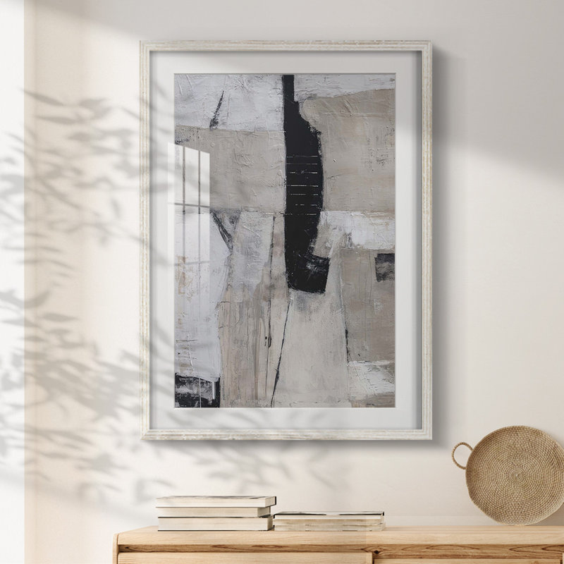 Rendez-vous au milieu - impression encadrée, Blanc, H 28,5 po x l 20,5 po