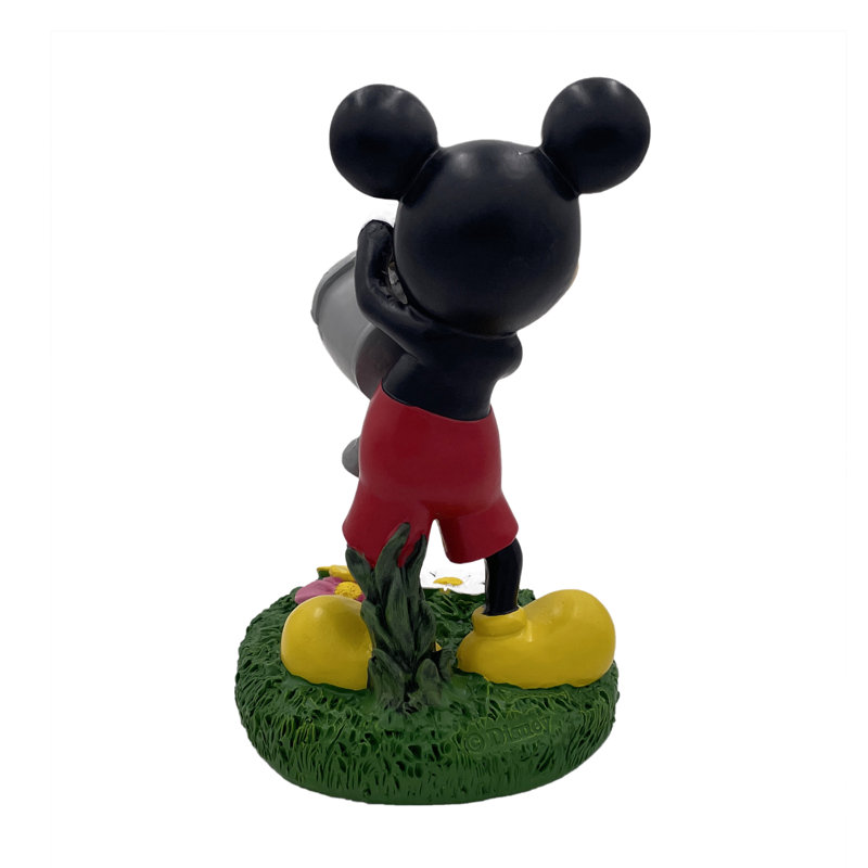 Disney Mickey Mouse Garden Statue with Watering Can in Multicolor Cast Stone Resin