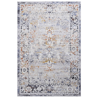Loom & 5x7 /grey Area Rug - Versatile And Stain-, Non-shedding For Bedroom Floor Living Room, Bedroom, Dining, Home Office, Entryway