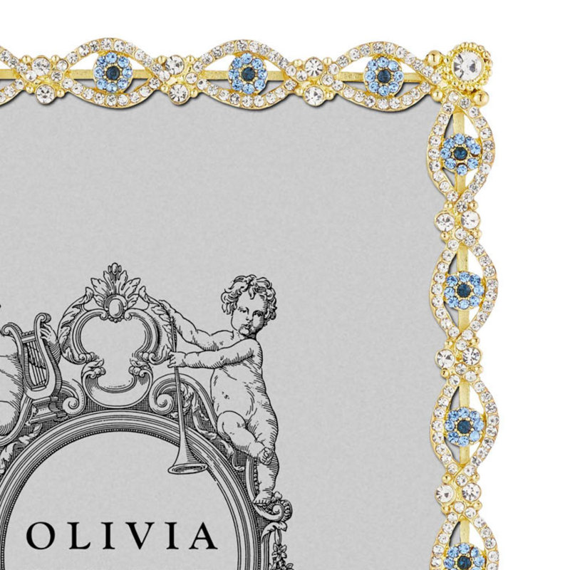 Evil Eye Metal Picture Frame, Gold