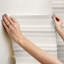 Papier peint adhésif zigzag blanc-111721622