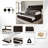 Twin Daybed Corduroy With Trundle-956501438